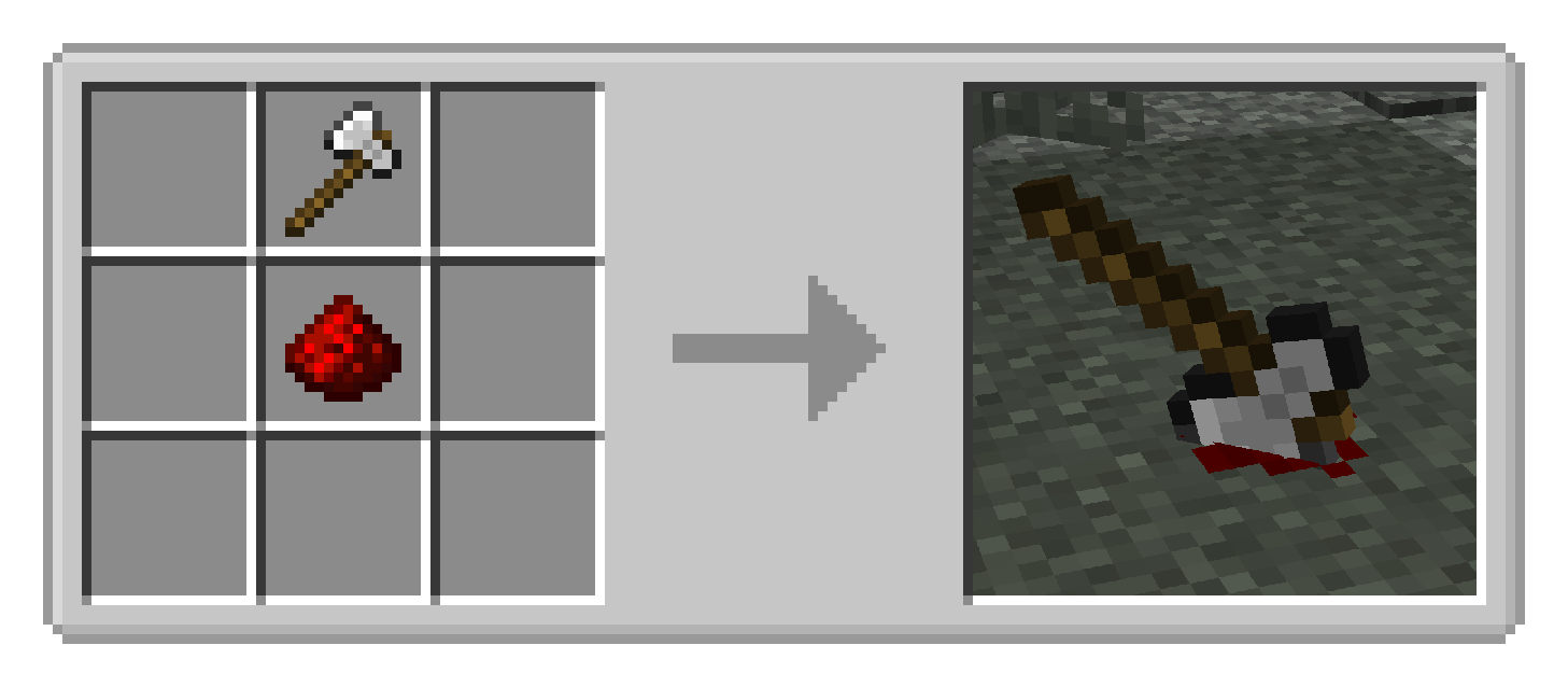 Bloody Axe crafting recipe and preview