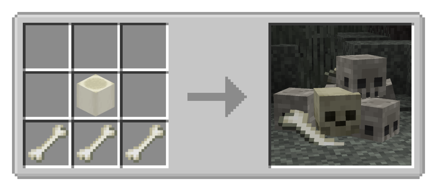 Bone Pile crafting recipe and preview