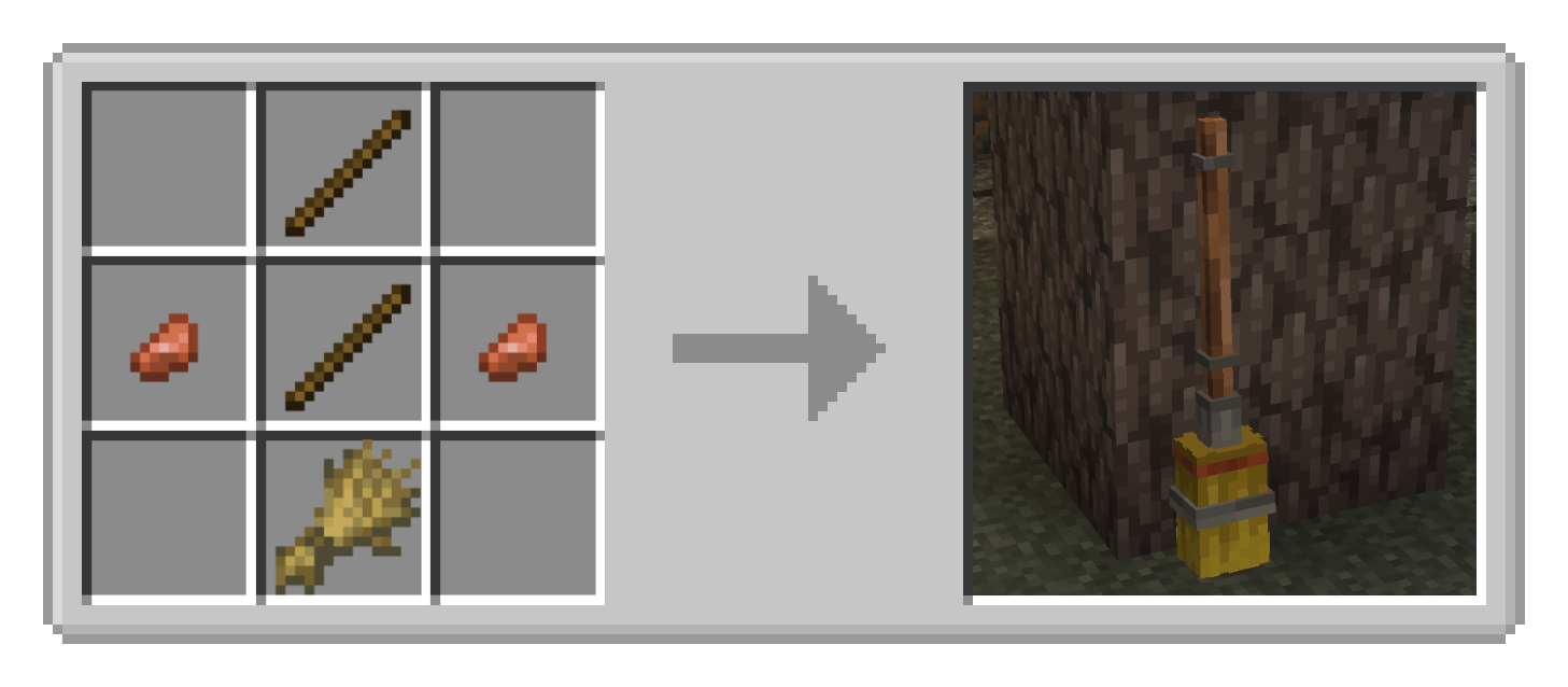 Broom crafting recipe and preview
