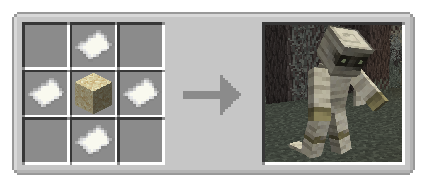 Mummy crafting recipe and preview