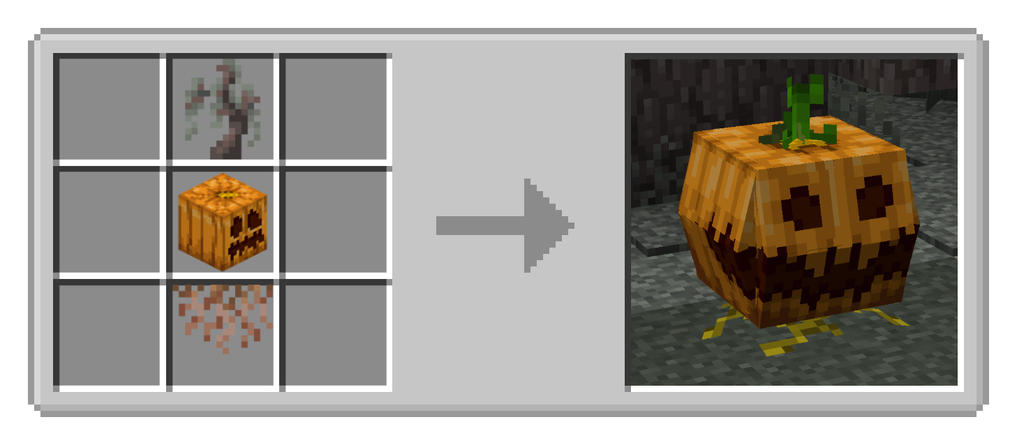 Pumpkin Monster crafting recipe and preview