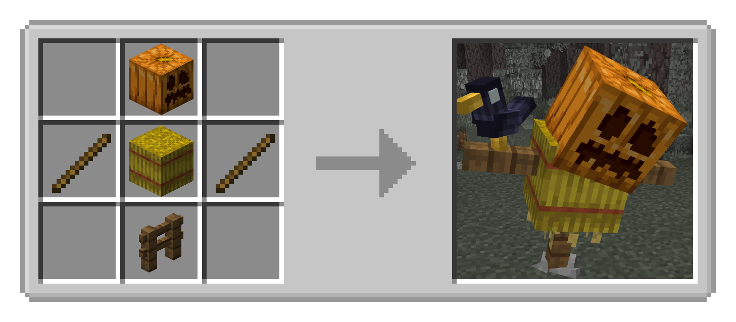 Scarecrow crafting recipe and preview