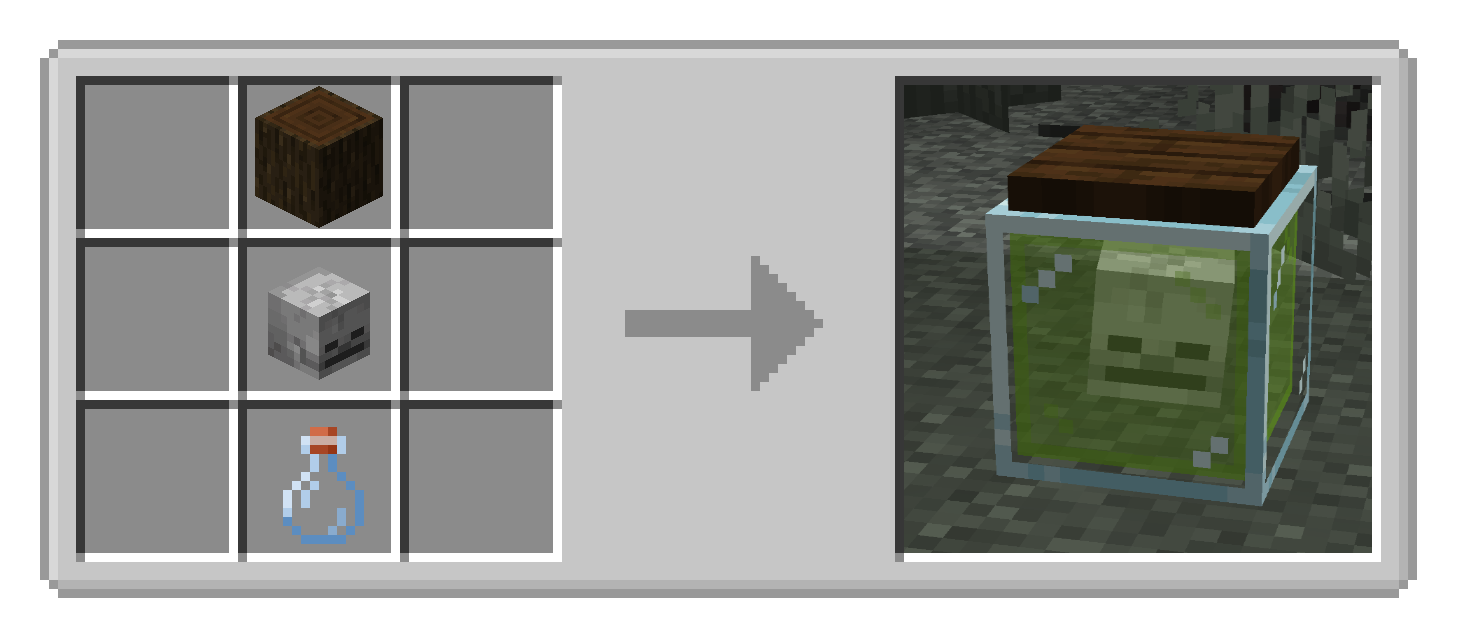 Skull in Jar crafting recipe and preview